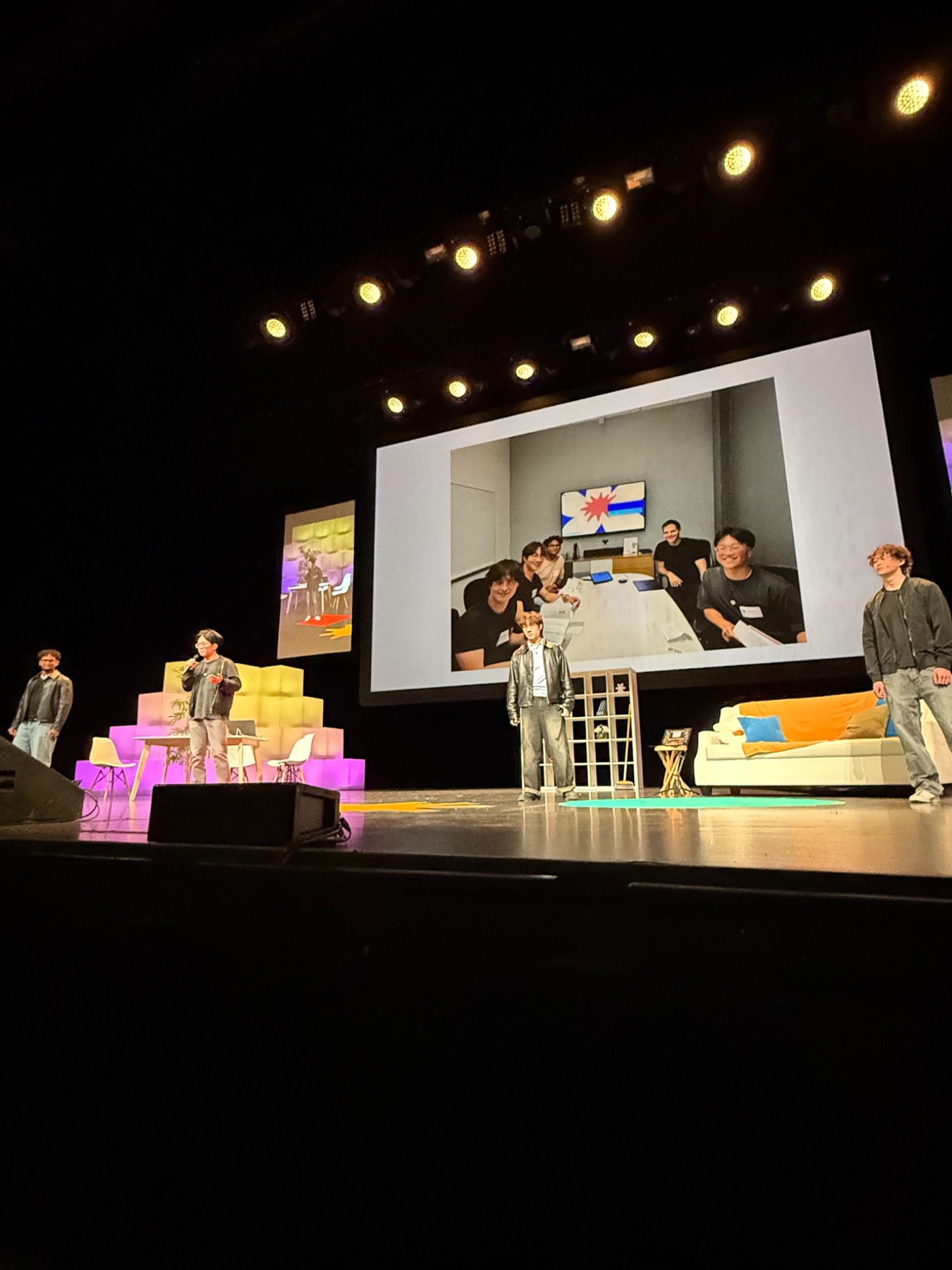 Symposium stage closeup